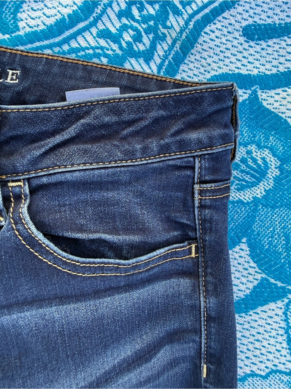 American Eagle Super Stretch Dark Wash Jegging Size 12 Regular Skinny Jeans - Picture 4 of 13